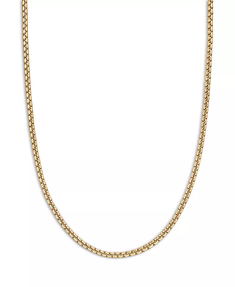 David Yurman Small Box Chain in 18K Yellow Gold 18, 2.7mm