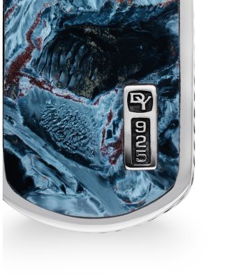 Men's Streamline&reg; Beveled Tag in Sterling Silver with Pietersite, 35mm