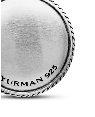 Men&#39;s Maritime Compass Amulet with Black Diamond