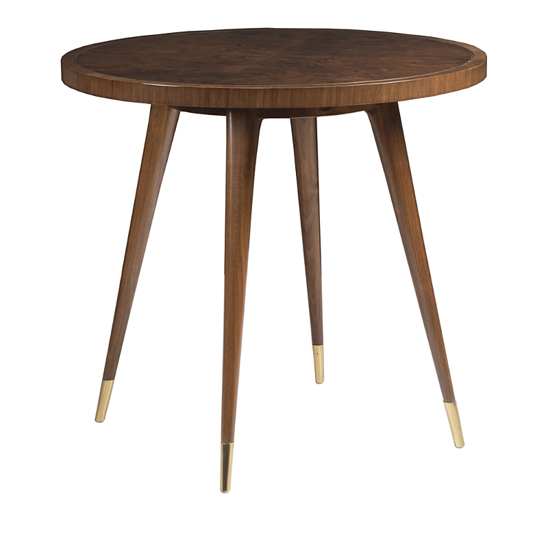 Artistica Marlowe Round End Table In Brown