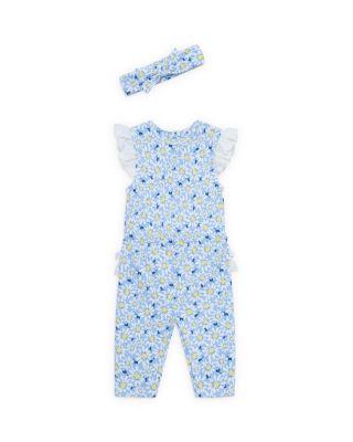 Girls' Daisy Eyelet Bodysuit, Leggings, & Headband Set - Baby 