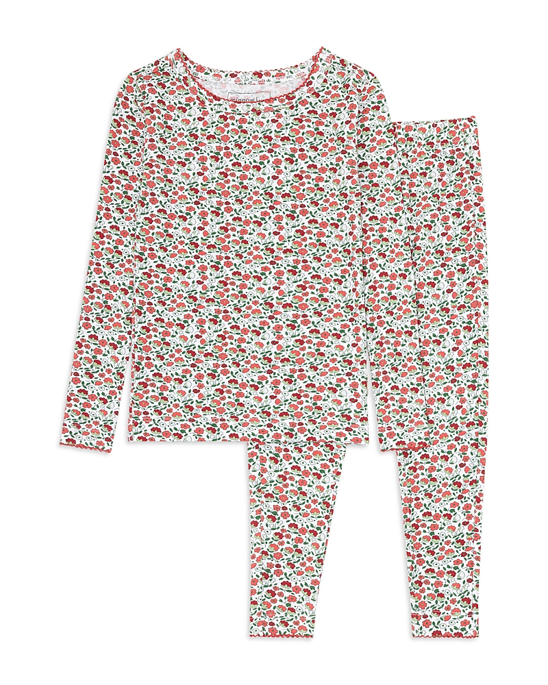 Minnow Girls' Rosebud Pima Pajama Set - Little Kid, Big Kid In Rosebud