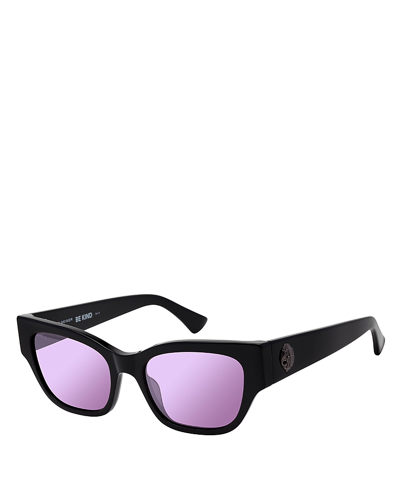 Kurt Geiger Rectangular Sunglasses, 60mm In Black