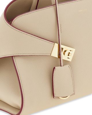 Small Hug Leather Top Handle Bag