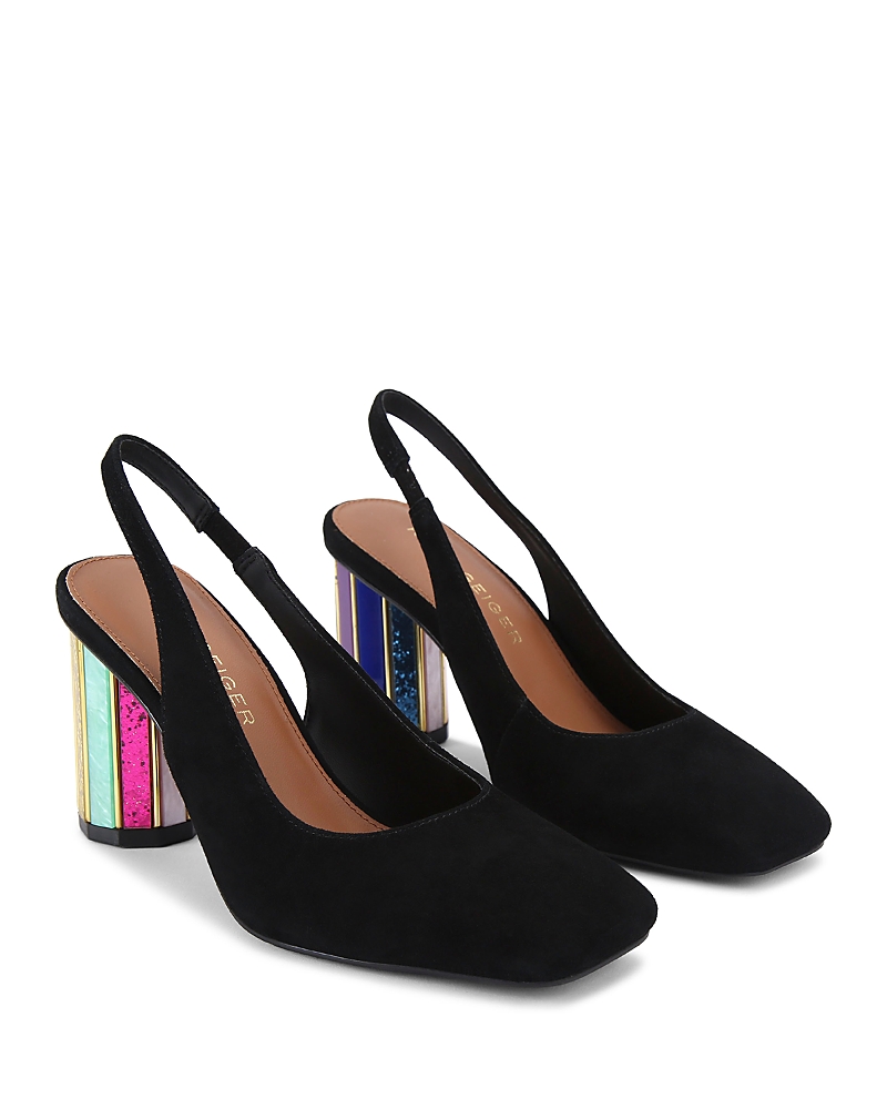 Kurt Geiger Women's Perspex Slingback Pumps In Charcoal