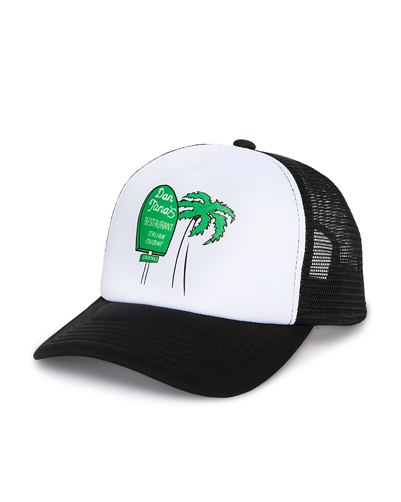 Shop Re/done Dan Tana Sign Trucker Hat In White/black