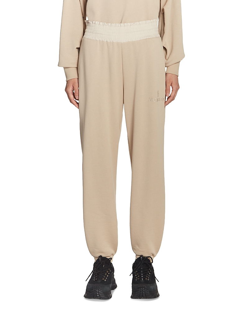 MONCLER SMOCKED WAIST SWEATPANTS