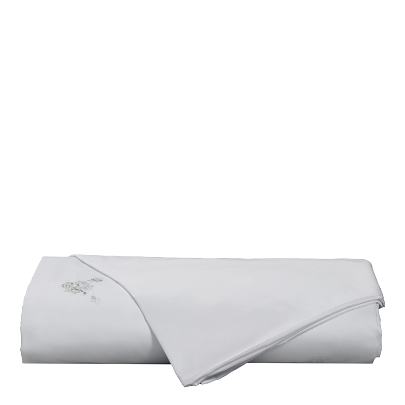 Dea Luxury Linens Dea Palm Beach Ibla Embroidered Sateen Duvet Cover, King