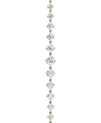 Infinity Linked Lab-Grown Diamond Tennis Bracelet in in 14K Yellow Gold, 6.60ctw Round Brilliant Lab Grown Diamonds, 6.5"