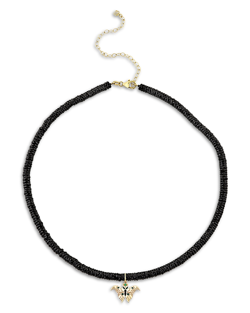 Sydney Evan Necklace, 18 In Black/gold