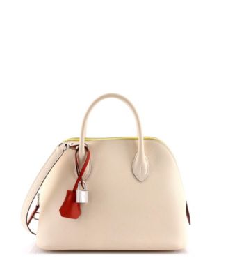 Pre-Owned Hermes 25 Bolide 1923 Bag Tricolor Epsom