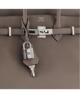  Birkin 25 Handbag Grey Swift with Palladium Hardware