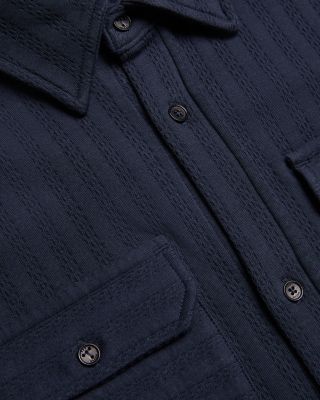 Belza Regular Fit Long Sleeve Textured Shirt