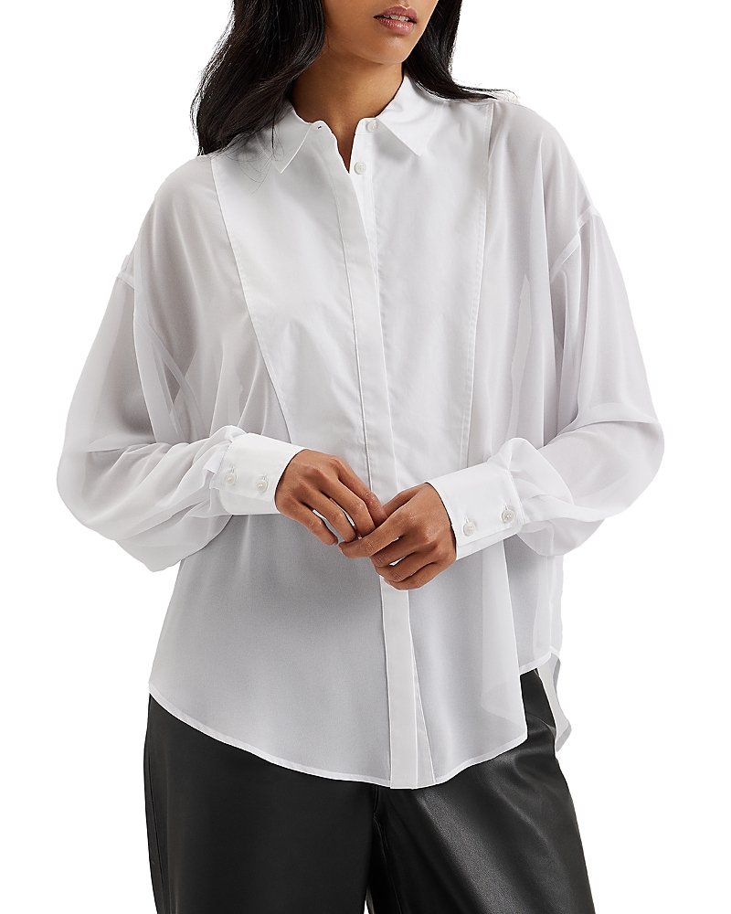 Ted Baker Lechosa Chiffon Oversized Shirt