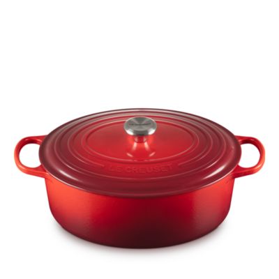 8-Qt. Enameled Cast Iron Signature Oval Dutch Oven