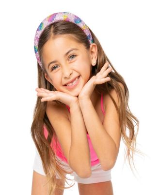 Girls' Rhinestone Heart Headband - Big Kid
