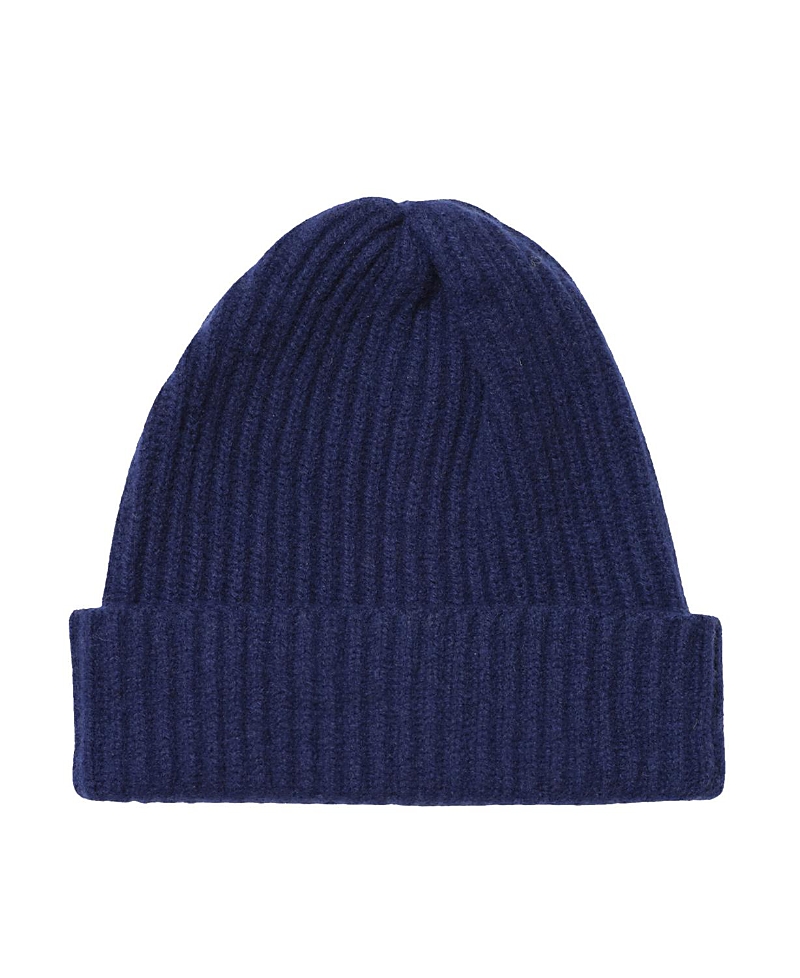 Hyer Goods Upcycled Cashmere Rib Beanie In Cobalt Blue