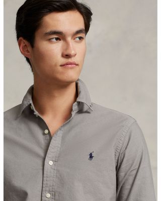 Classic Fit Long Sleeve Cotton Oxford Button Down Shirt