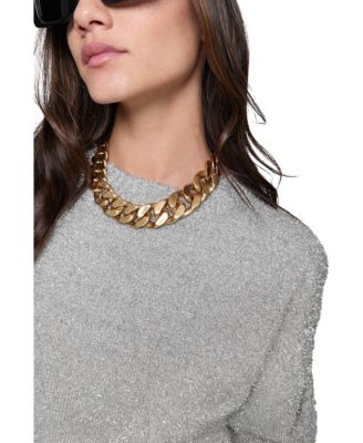  Henley Lurex Sweater