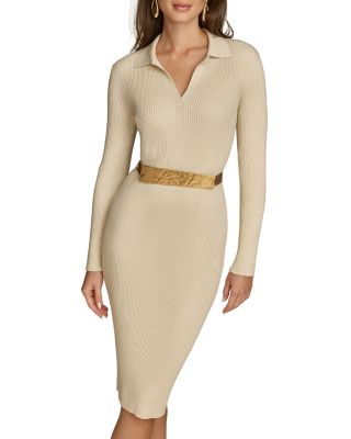 Donna Karan - Belted Sweater Dress