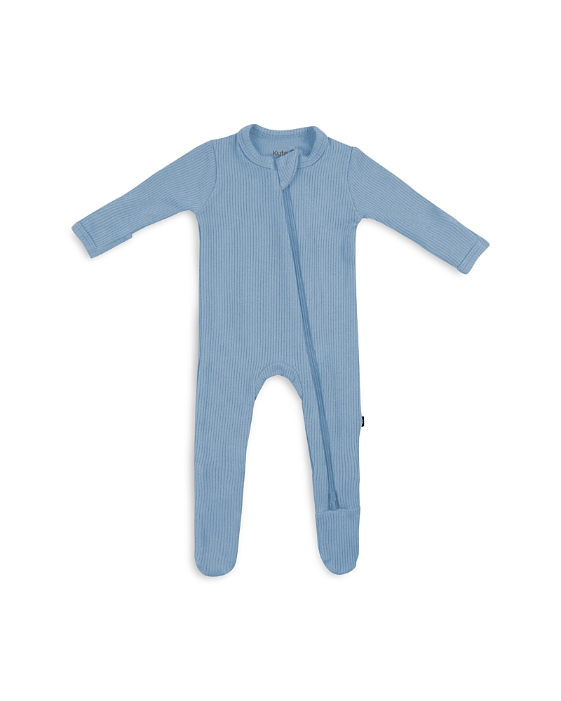 KYTE BABY UNISEX ZIP UP RIBBED FOOTIE - BABY