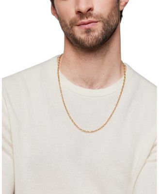 Men's DY Madison&reg; Chain Necklace in 18K Yellow Gold, 3mm