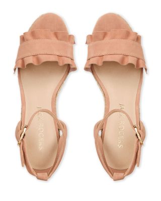 Women's Rozette Ruffle Wedge Sandals