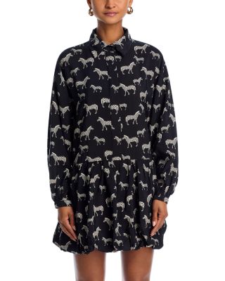 Zebra Long Sleeve Dress - Exclusive