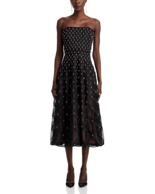Xolani Rhinestone Midi Dress