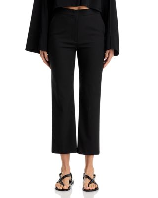 High Rise Cropped Cigarette Pants