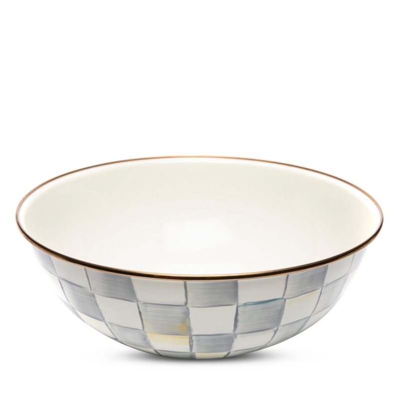 Mackenzie-childs Sterling Check Extra Large Everyday Bowl