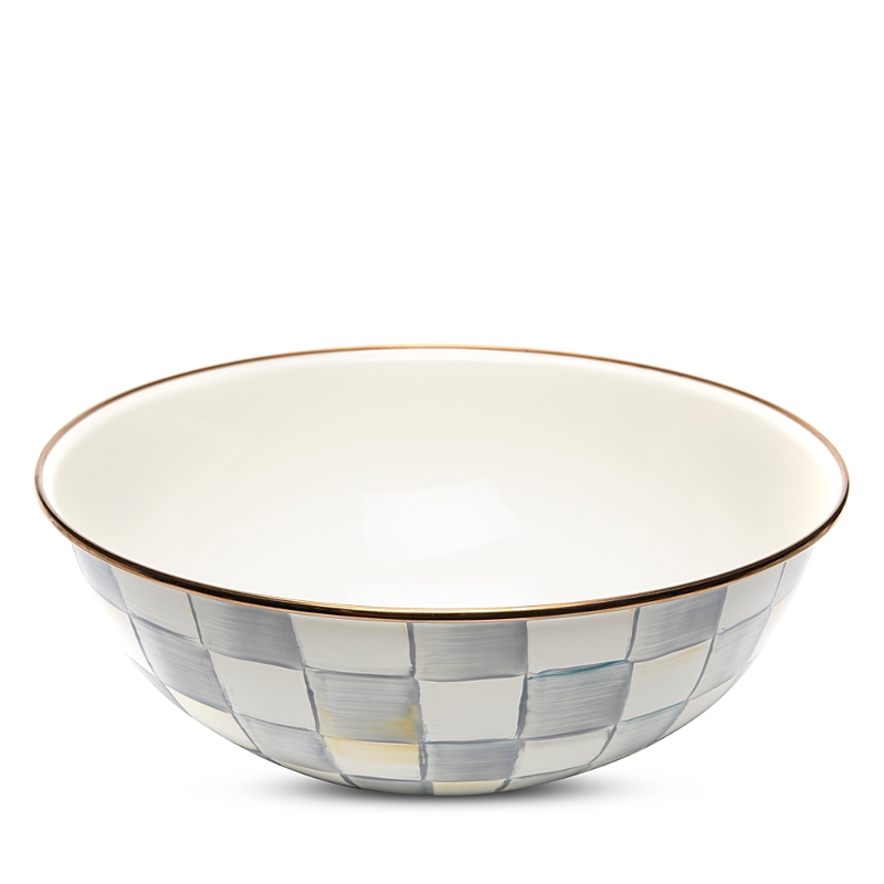 Mackenzie-childs Sterling Check Extra-large Everyday Bowl, 192-oz.