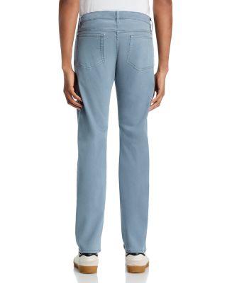 L&#39;Homme Slim Fit Brushed Twill Pants in Smoky Blue