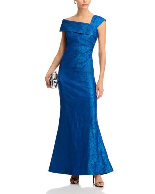 Metallic Jacquard Stretch Gown 
