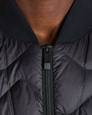 Brun Quilted Bomber Jacket