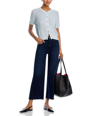 Epic Andi High Rise Cropped Wide Leg Jeans in Ashland