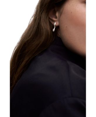 Women's Pave Ray Hoops