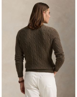Cashmere Cable Knit Crewneck Sweater