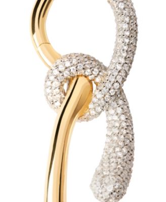 Women&#39;s Pave Twist Hoops