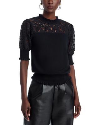 Elie Tahari - Felicity Crochet Sweater