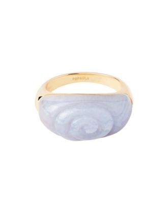Women's Agate Shell Ring