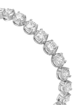 Certified Lab Grown Diamond Tennis Bracelet in 18K White Gold, 15.0 tcw