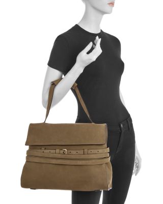 Tie Me Suede Shoulder Bag