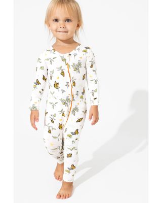 Unisex Monarch Butterfly Bamboo Convertible Footie - Baby