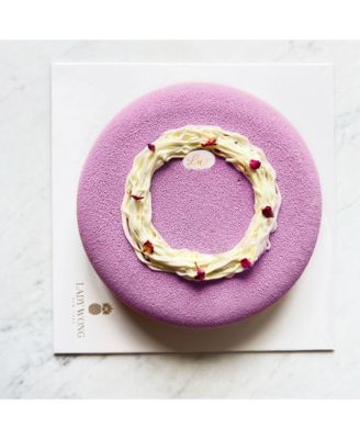 Ube Blackberry Entremet Cake