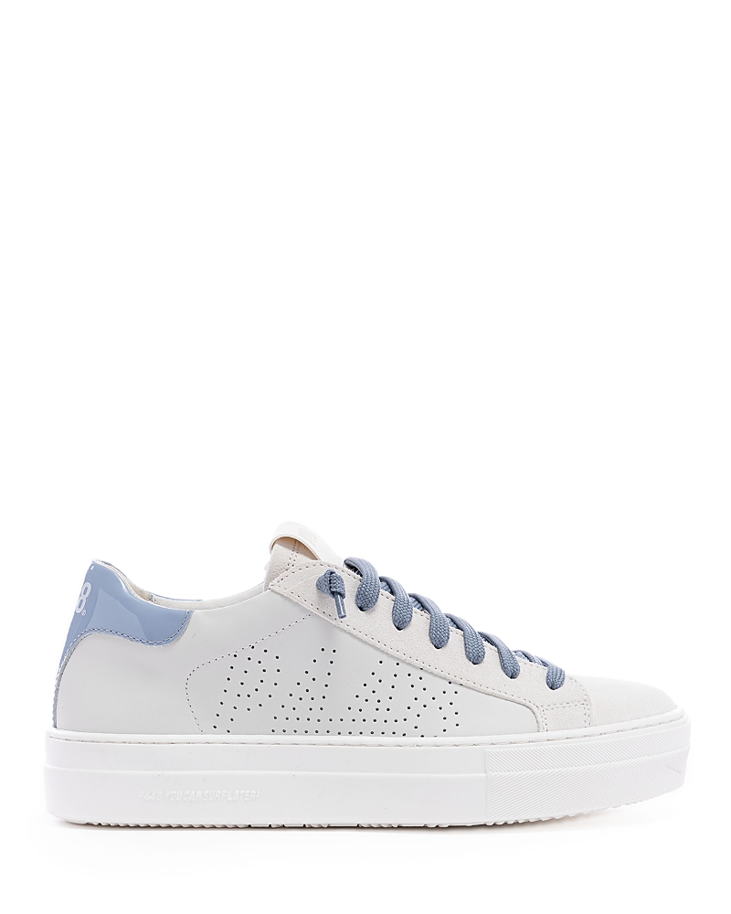 P448 Women's Thea White/ Dusty Blue Sneaker