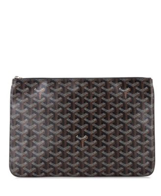 Pre-Owned Goyard - MM Senat Zip Pouch Coated Canvas