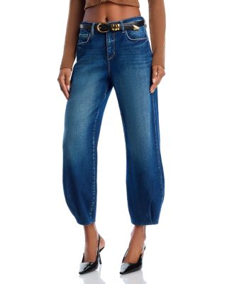 L'AGENCE - Krista High Rise Cropped Tapered Jeans in Ladera