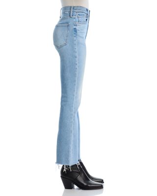 The Tripper Flood High Rise Fray Flare Jeans in Look Ma No Hands