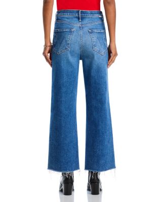 The Maven High Rise Ankle Wide Leg Fray Jeans in Bitchin